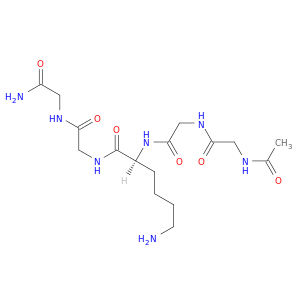 Glycinamide, N-acetylglycylglycyl-L-lysylglycyl-