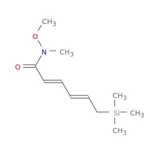 2,4-Hexadienamide, N-methoxy-N-methyl-6-(trimethylsilyl)-, (2E,4E)-