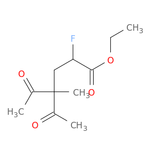 Hexanoic acid, 4-acetyl-2-fluoro-4-methyl-5-oxo-, ethyl ester