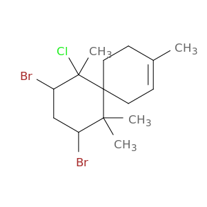 Spiro[5.5]undec-2-ene, 8,10-dibromo-7-chloro-3,7,11,11-tetramethyl-