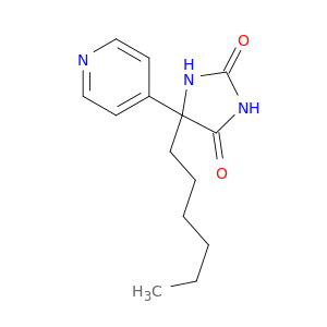 5-己基-5-(4-吡啶基)-2,4-咪唑烷二酮