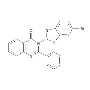 4(3H)-Quinazolinone, 3-(6-bromo-2-benzothiazolyl)-2-phenyl-