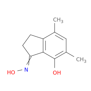 1H-Inden-1-one, 2,3-dihydro-7-hydroxy-4,6-dimethyl-, oxime