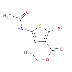 4-Thiazolecarboxylic acid, 2-(acetylamino)-5-bromo-, ethyl ester