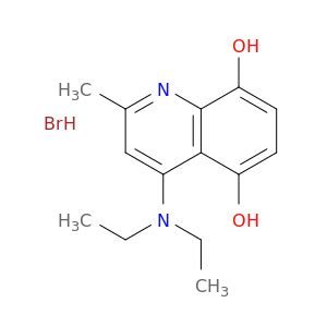5,8-Quinolinediol, 4-(diethylamino)-2-methyl-, hydrobromide