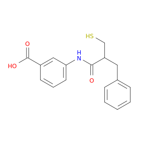 Benzoic acid, 3-[[2-(mercaptomethyl)-1-oxo-3-phenylpropyl]amino]-