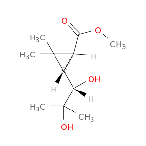 methyl (1R,3S)-3-[(1S)-1,2-dihydroxy-2-methyl-propyl]-2,2-dimethyl-cyclopropane-1-carboxylate