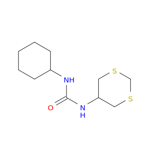 1-cyclohexyl-3-(1,3-dithian-5-yl)urea