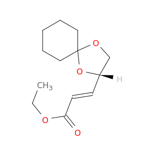 2-Propenoic acid, 3-(2S)-1,4-dioxaspiro[4.5]dec-2-yl-, ethyl ester, (2E)-