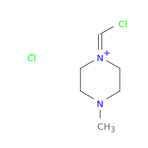Piperazinium, 1-(chloromethylene)-4-methyl-, chloride