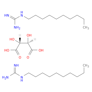 Guanidine, decyl-, (2R,3R)-2,3-dihydroxybutanedioate (2:1)