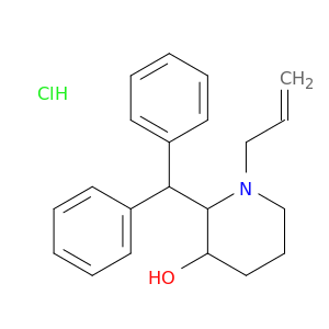 2-(diphenylmethyl)-1-(prop-2-en-1-yl)piperidin-3-ol hydrochloride(1:1)