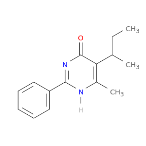 4(1H)-Pyrimidinone, 6-methyl-5-(1-methylpropyl)-2-phenyl-