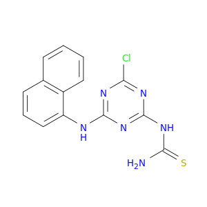 Thiourea, [4-chloro-6-(1-naphthalenylamino)-1,3,5-triazin-2-yl]-