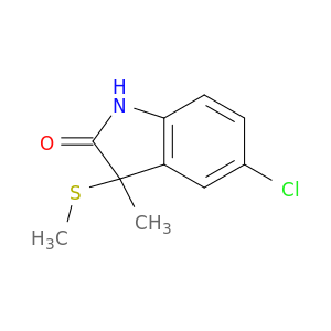 2H-Indol-2-one, 5-chloro-1,3-dihydro-3-methyl-3-(methylthio)-