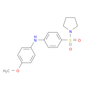 Pyrrolidine, 1-[[4-[(4-methoxyphenyl)amino]phenyl]sulfonyl]-
