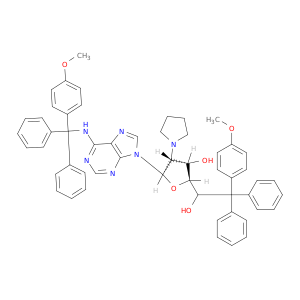 2'-PYRROLIDIN-1-YL-5',N6-BIS(4-METHOXYTRITYL)-2'-DEOXYADENOSINE