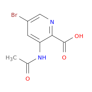 5-Bromo-3-acetamidopyridine-2-carboxylic acid