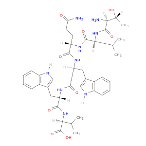 L-Valine, L-threonyl-L-valyl-L-glutaminyl-L-tryptophyl-L-tryptophyl-