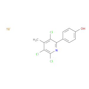 Tellurium, trichloro(4-hydroxyphenyl)(4-methylpyridine)-