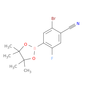 2-溴-5-氟-4-(4,4,5,5-四甲基-1,3,2-二氧硼杂环戊烷-2-基)苯腈