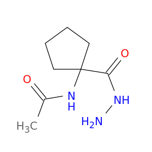 Cyclopentanecarboxylicacid, 1-(acetylamino)-, hydrazide