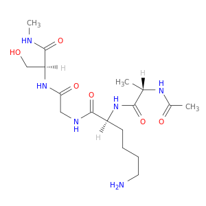 L-Serinamide, N-acetyl-L-alanyl-L-lysylglycyl-N-methyl-