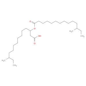 Tetradecanoic acid, 12-methyl-3-[(12-methyl-1-oxotetradecyl)oxy]-