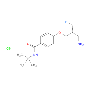 苯甲酰胺4-[[((2E)-2-(氨基甲基)-3-氟-2-丙烯-1-丙烯]氧基]-N-(1,1-二甲基乙基)-,盐酸盐(1:1)