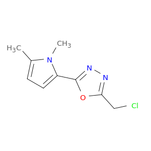 2-(氯甲基)-5-(1,5-二甲基-1H-吡咯-2-基)-1,3,4-恶二唑