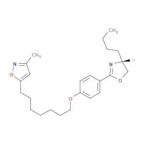 Isoxazole,5-[7-[4-(4-butyl-4,5-dihydro-2-oxazolyl)phenoxy]heptyl]-3-methyl-, (R)- (9CI)