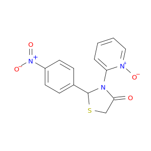 4-Thiazolidinone, 2-(4-nitrophenyl)-3-(1-oxido-2-pyridinyl)-