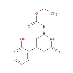 Acetic acid, [4-(2-hydroxyphenyl)-6-oxo-2-piperidinylidene]-, ethyl ester