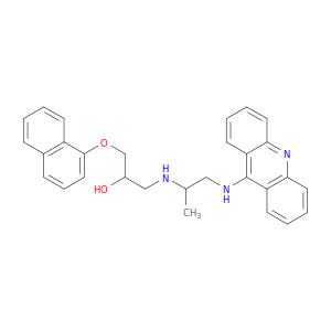 1-{[1-(acridin-9-ylamino)propan-2-yl]amino}-3-(naphthalen-1-yloxy)propan-2-ol