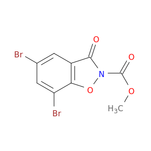 METHYL 5,7-DIBROMO-3-OXO-BENZO[D]ISOXAZOLE-2-CARBOXYLATE