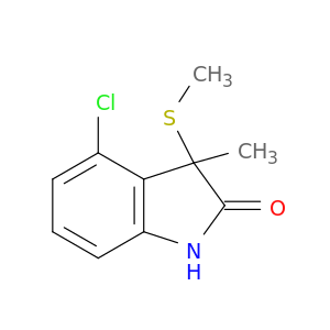 2H-Indol-2-one, 4-chloro-1,3-dihydro-3-methyl-3-(methylthio)-