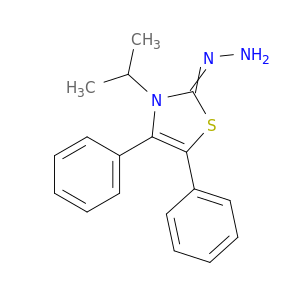 2(3H)-Thiazolone, 3-(1-methylethyl)-4,5-diphenyl-, hydrazone