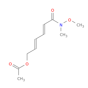 2,4-Hexadienamide, 6-(acetyloxy)-N-methoxy-N-methyl-, (2E,4E)-