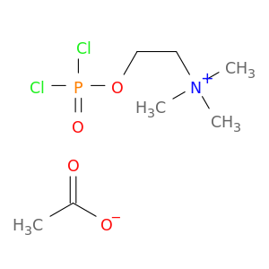 Ethanaminium, 2-[(dichlorophosphinyl)oxy]-N,N,N-trimethyl-, acetate