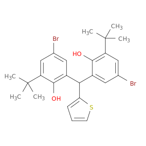Phenol, 2,2'-(2-thienylmethylene)bis[4-bromo-6-(1,1-dimethylethyl)-