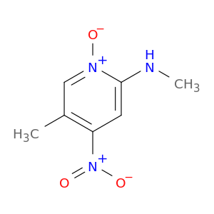 2-Pyridinamine, N,5-dimethyl-4-nitro-, 1-oxide
