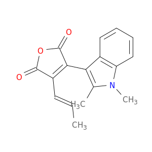 2,5-Furandione, 3-(1,2-dimethyl-1H-indol-3-yl)-4-(1E)-1-propenyl-