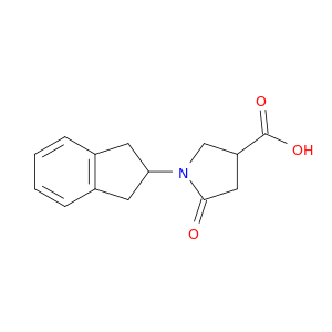 1-(2,3-DIHYDRO-1H-INDEN-2-YL)-5-OXO-3-PYRROLIDINECARBOXYLIC ACID