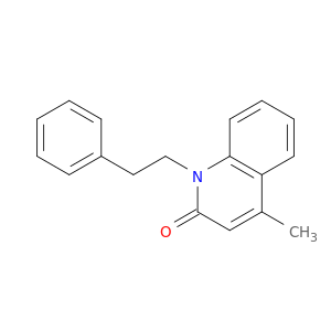 2(1H)-Quinolinone, 4-methyl-1-(2-phenylethyl)-