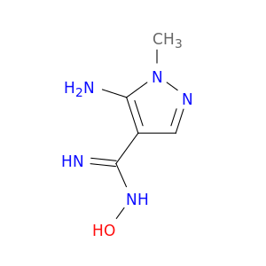 1H-Pyrazole-4-carboximidamide, 5-amino-N-hydroxy-1-methyl-