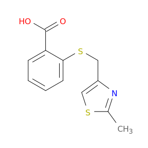 2-(((2-Methylthiazol-4-yl)methyl)thio)benzoic acid