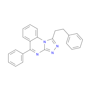 5-Phenyl-1-(2-phenylethyl)-(1,2,4)triazolo(4,3-a)quinazoline