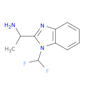 1-[1-(difluoromethyl)-1H-1,3-benzodiazol-2-yl]ethan-1-amine