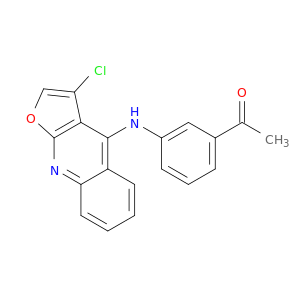 Ethanone, 1-[3-[(3-chlorofuro[2,3-b]quinolin-4-yl)amino]phenyl]-