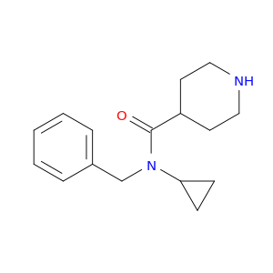 N-Benzyl-N-cyclopropylpiperidine-4-carboxamide